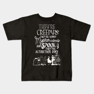 Addams Family Creepy Spooky Halloween Kids T-Shirt